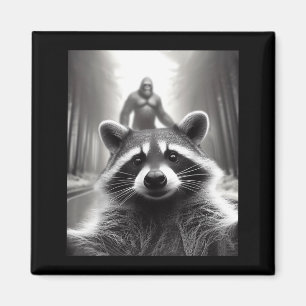 Lustiges T-Shirt Ed Waschbär Selfie Bigfoot Gesche Magnet