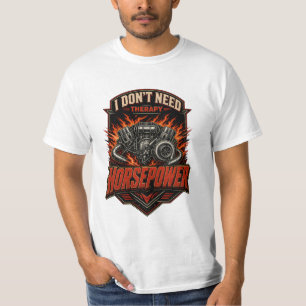 Lustiges T-Shirt für Automechaniker mit Pferdestär