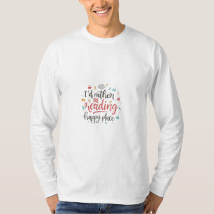 Lustiges T-Shirt für Buchliebhaber mit modernem Sc