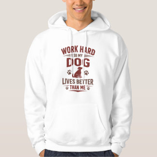 Lustiges T-Shirt für Hundebesitzer - Ich arbeite h Hoodie