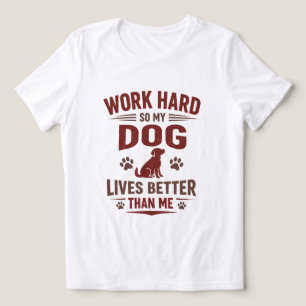 Lustiges T-Shirt für Hundebesitzer - Ich arbeite h Tri-Blend Shirt