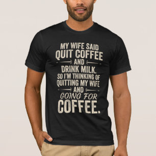 Lustiges T-Shirt für Kaffee-Liebhaber und Ehemänne
