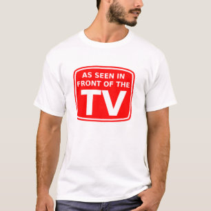 Lustiges T-Shirt Humor, wie vor dem Fernseher gese
