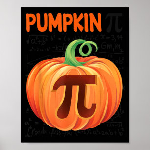 Lustiges T-Shirt Math Halloween Thanksgiving Poster