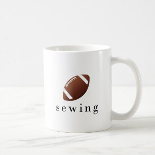 Lustiges T-Shirt mit Fußball-Nähwitz Kaffeetasse