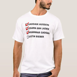 Lustiges T-Shirt mit Todesliste