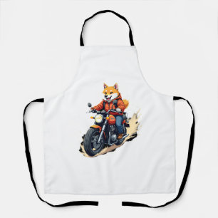 Lustiges T-Shirt, Shiba Inu, Motorrad, Hund, Puppe Schürze