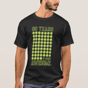 Lustiges T-Shirt, Tennis, 60 Jahre alt, Vatertag, T-Shirt