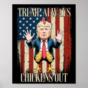 Lustiges Taco-Trump-Hemd T.a.c.o gibt immer klein Poster
