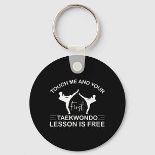 Lustiges Taekwondo-Design für Männer Frauen Taekwo Schlüsselanhänger