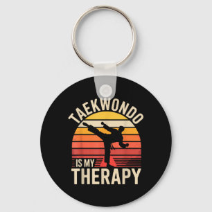 Lustiges Taekwondo ist meine Therapie Schlüsselanhänger