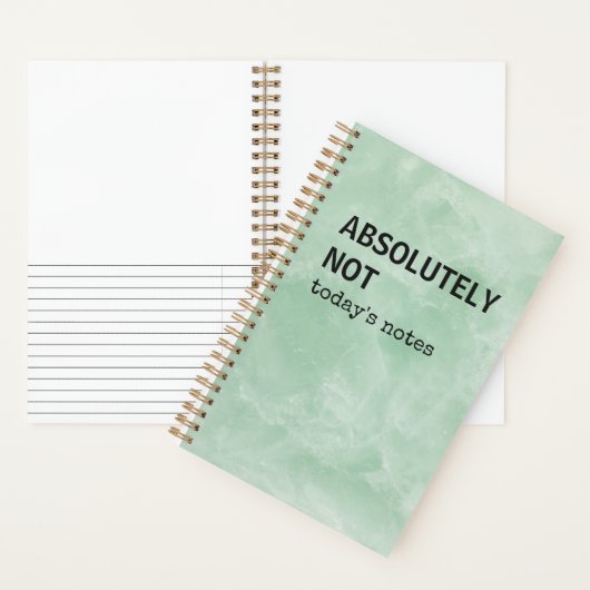 Lustiges Tagebuch | Absolut nicht Notizblock (Innen)