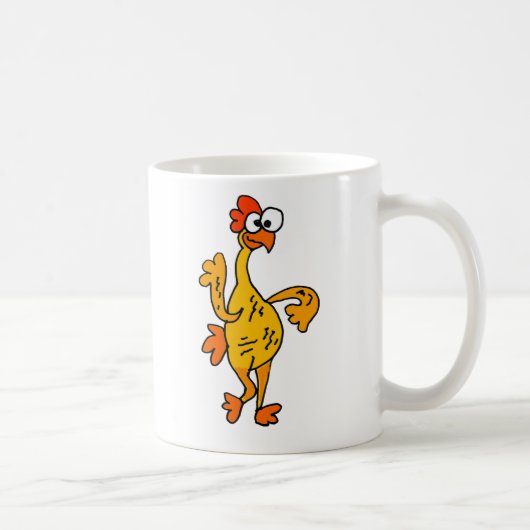 Lustiges Tanzen-Gummi-Huhn Kaffeetasse (Rechts)
