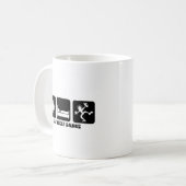 Lustiges Tanzen Kaffeetasse (Vorderseite Links)