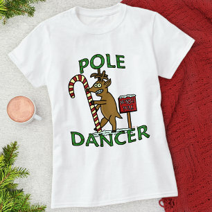 Lustiges Tänzer-Weihnachtsren-Wortspiel T-Shirt