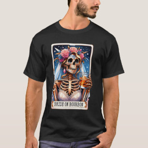 Lustiges Tarotkarten-Shirt Braut auf Bourbon  T-Shirt