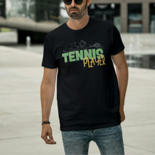 Lustiges Taucher-Tennis-Spieler-T-Shirt für Athlet T-Shirt