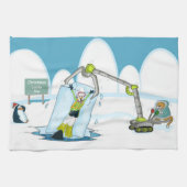 lustiges TauchweihnachtsGeschirrtuch Geschirrtuch (Horizontal)