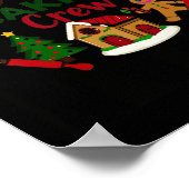 Lustiges Team für Weihnachtsplätzchen-Backen Poster (Ecke)