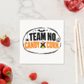 Lustiges Team Kein Candy Corn Halloween Serviette (Beispiel)