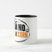 Lustiges Team Kein Candy Corn Halloween Tasse (Zentrum)