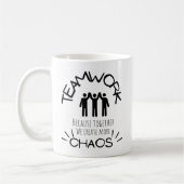 Lustiges Teamchaos Kaffeetasse (Links)