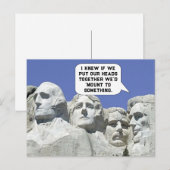 Lustiges Teamwork Postkarte (Vorne/Hinten)