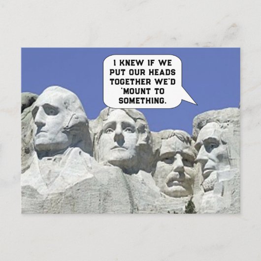 Lustiges Teamwork Postkarte (Vorderseite)