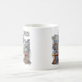 Lustiges Tech-Support-T-Shirt Cartoon Kaffeetasse (Mittel)