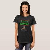 Lustiges Technischer-Support-Abzeichen Sarkastisch T-Shirt (Vorne ganz)
