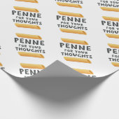 Lustiges Teigwaren-Wortspiel Geschenkpapier (Ecke)