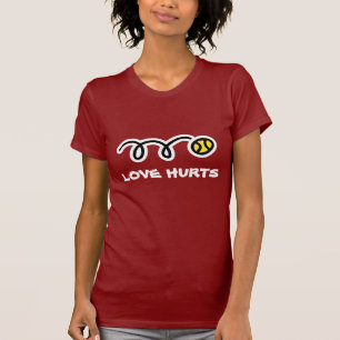 Lustiges Tennis T-Shirt - Liebe tut weh