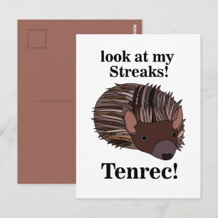 Lustiges Tenrec-Tier Postkarte
