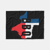 Lustiges Texas-BBQ-Grillen oder Räuchern von Fleis Fleecedecke (Vorderseite (Horizontal))