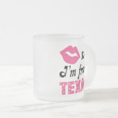 Lustiges Texas Mattglastasse (VorderseiteRechts)