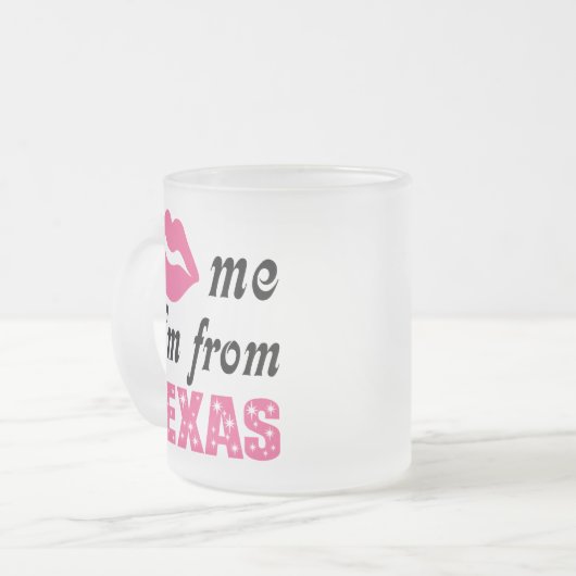 Lustiges Texas Mattglastasse (Vorderseite Links)