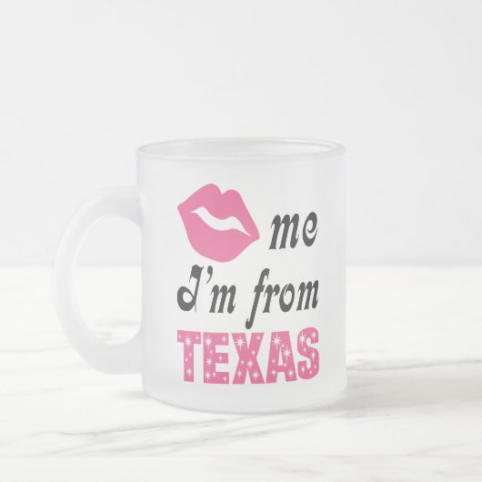 Lustiges Texas Mattglastasse (Links)