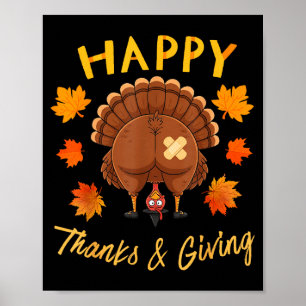 Lustiges Thanksgiving Errate Was Truthahn Hintern  Poster