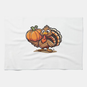 Lustiges Thanksgiving-Truthahn-Design  Familien-Fe Geschirrtuch