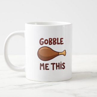 Lustiges Thanksgiving-Truthahngeschenk Jumbo-Tasse