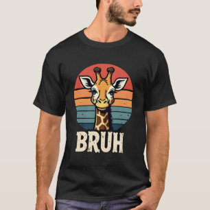 Lustiges Tier-Giraffe-Meme-Gesicht Festive Weihnac T-Shirt