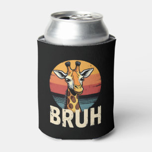 Lustiges Tier Giraffe Meme Gesicht Festliches Xmas Dosenkühler