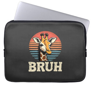 Lustiges Tier Giraffe Meme Gesicht Festliches Xmas Laptopschutzhülle