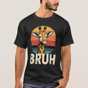 Lustiges Tier Giraffe Meme Gesicht Festliches Xmas T-Shirt