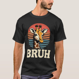 Lustiges Tier Giraffe Meme Gesicht Festliches Xmas T-Shirt