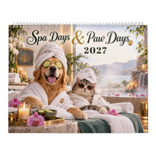 Lustiges Tier-Spa Katzen & Hunde Kalender