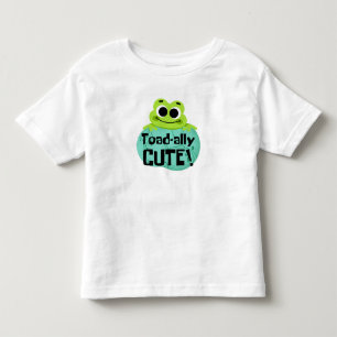 Lustiges Tier-T-Shirt für Kinder mit süßem Frosch- Kleinkind T-shirt