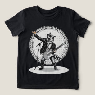 Lustiges Tiergeschenk Cooler Hund Rockstar Tri-Blend Shirt