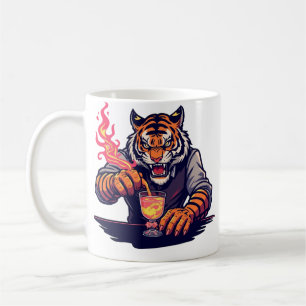 Lustiges Tiger-Bartender-T-Shirt Geschenk für Ba Kaffeetasse