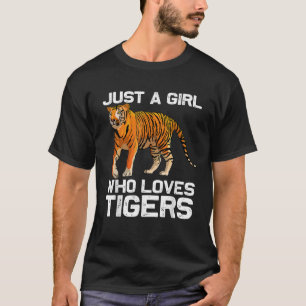 Lustiges Tiger-Mädchen-Design Kinder Frauen Mama T T-Shirt